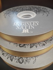 #3 McGinley Satin Golden Yellow 100 Yard Corsage Ribbon 9/16″ for Floral Bouquet