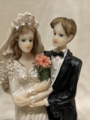 Two Wedding Cake Toppers K’s Collection Resin Brides And Grooms, Limited