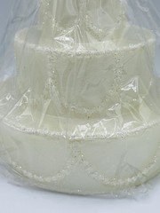 Crate & Barrel Wedding Cake Candle – Never Used