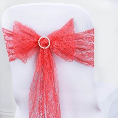 75 x Lace CHAIR SASHES Ties Bows Shabby Chic Victorian Wedding Reception Party