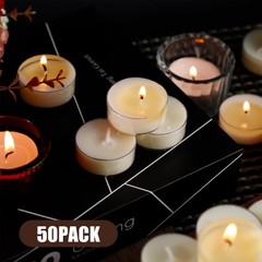 Loccmat 50 Pack Soy Tea 1.5 inches (diameter) x 0.7 (height), 50