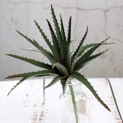 Orange Burgundy Green 12″ Aloe Faux Succulent Sprays Stems Wedding Centerpieces
