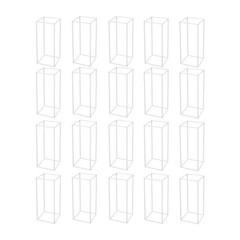 White 20 PCS Decoration Flower Stand For Wedding, Flower Stand 9.45*9.45*23.62in