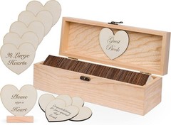 Natural Wood Guest Book Alternative for Weddings, Showers, and Anniversaries