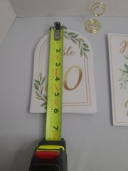 1-25 Double Sided Table Number for Wedding Reception, Anniversary, Baby Shower