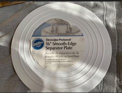 New Wilton Decorator Preferred Smooth Edge Round Cake Separator Plate Multi Size