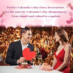 180 Pcs Valentines Paper Plates Red Rose Red Pink Plates Disposable Plates