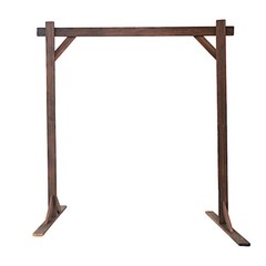 7 ft Dark Brown Square Wood Wedding Arch Backdrop Stand Party Events Decorations