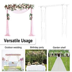 Extra Large Metal Garden Arch Wedding Arch Stand Plant Climbing Arbor Decorative