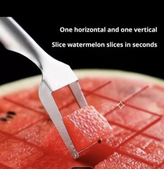 Watermelon Slicer Cutter 2 In 1 Stainless Steel Fruit Cutter Watermelon