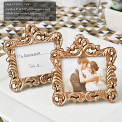 Rose Gold Baroque Photo Frame | Wedding Favor | Table Decor | Home Decor