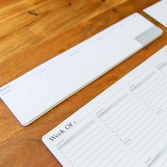 Notsu Weekly Planner Notepad | Tear Off Desk Calendar Pad, Undated | Mini Des…