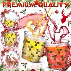 100 Pcs Disposable Christmas Shot Glasses – 2.87oz Plastic Clear Holiday