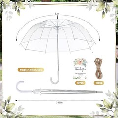 24PCS Wedding Favors for Guest Umbrella Gifts Bulk 52 Inch Large Dome #3512B T4