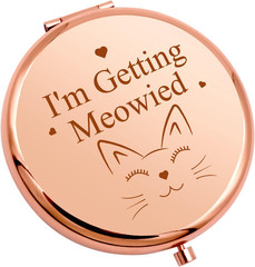 Engagement Gifts for Women Bride Wife Wedding Gift Idea Compact Mirror Cat Lover