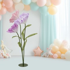 3 Heads Giant Artificial Flowers Wedding Artificial Flower Decoration Stand 29cm