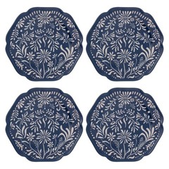 Karma 10.75 Inches Melamine Dinner Plates Set Of 4 Reusable Dishwasher Safe