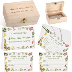 She’s Fresh off the Market Bridal Shower Advice and Wishes Cards 50 Pcs Flora…