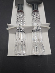 2 Piece Clear Acrylic Handle Stainless Steel Cake Serving Set New Open Box