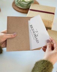 6 Pieces Bridesmaid Cards with Envelopes, 4 Pieces To My Bridesmaid On Our We…