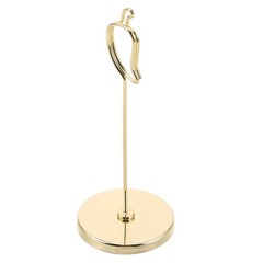 Elegant Golden Wire Table Number Holder with Stable Design for Home and Party