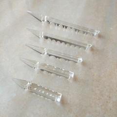 10pcs 76-150mm Triangle Chandelier Crystal Prisms Bar w/ Arrow Head Lamp Parts