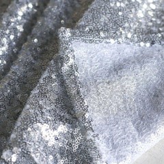 silver Glitter Sequin Tablecloth Wedding Engagement Reception Party Decoration