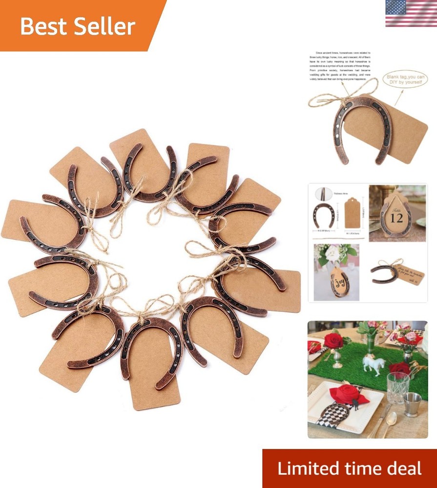 30PCS Sturdy Bronze Horseshoe Favors – Perfect for Rustic Weddings & Events