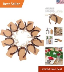 30PCS Sturdy Bronze Horseshoe Favors – Perfect for Rustic Weddings & Events