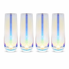 Sparkle and Bash Iridescent Stemless 4 Count (Pack of 1),