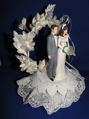 New Wilton Designer Series Love’s Delight Wedding Cake Top, black tux #101-1786