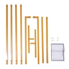 Wedding Arch Metal Rectangle Backdrop Stand Flower Balloon Frame Event 2m*1.5m