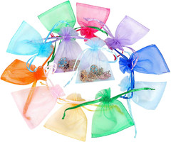 Bolsas De Organza Para Regalos Y Dulces 100Pc Ideal Para Bodas Fiestas Y Navidad
