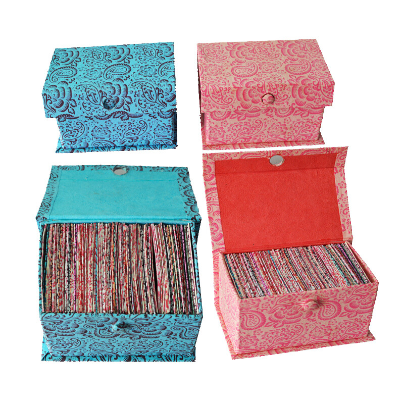 Colorful Designer Handmade Paper Envelope Set Box, Eco-Friendly Gift (Pack of 2)
