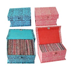 Colorful Designer Handmade Paper Envelope Set Box, Eco-Friendly Gift (Pack of 2)