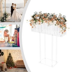 30.7inch Clear Acrylic Flower Stand for Wedding Centerpieces Table decor