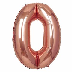 1 pc Rose Gold 40″ NUMBERS Festive Mylar Foil Balloon Party Birthday Decorations