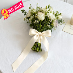 FYXHHOT 135 Yards Ribbon,1-1/2 Inch Ivory White Satin 1.5 inches,