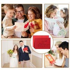 Silunkia 100 Packs 10 Assorted Colors Blank Note Cards and Envelopes 4 x 6 He…