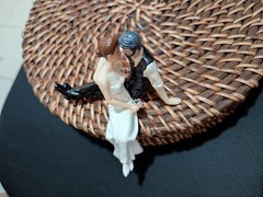 💞 New Unique, Beautiful and Romantic Wedding cake topper, hand-painted!!! 💞