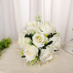 Bouquet Artificial Rose Bridal Bouquets Wedding Flower Bouquet Bride Bridesmaid