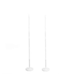 2 WHITE 5 ft Balloon Columns Stand Kit Set Party Wedding Decorations Supplies
