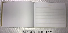 C.R.Gibson Gold Glitter Guest Book *On Sale For Limited Time