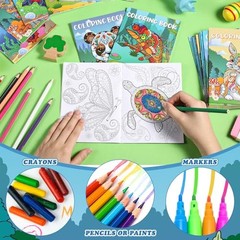 72 Pcs Mandala Animals Coloring Set Includes 24 Mandala Animal Books
