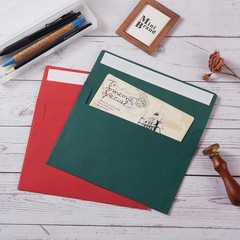 Wishop 100 Pack Christmas A7 5.24 x 7.21 Inches, Green/Red
