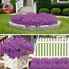 20 Bundles Artificial Flowers for Outdoors, UV Resistant Fake Realistic Flowers