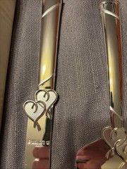 Lenox True Love 2-Piece Dessert Set Cake Knife & Server 13″ Wedding Cake Silver