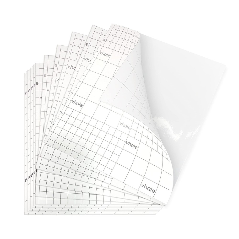 VHALE Glossy Clear Self-Adhesive Overlay Laminating Sheet Contact Papers, 7 X…
