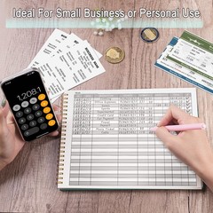 Hautoco Accounting Ledger Book For Small Business Bookkeeping Home Budget