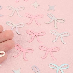 XIHIRCD Multicolor Confetti, Sequin, Bow & Star Shapes, 200pcs, Wedding Party